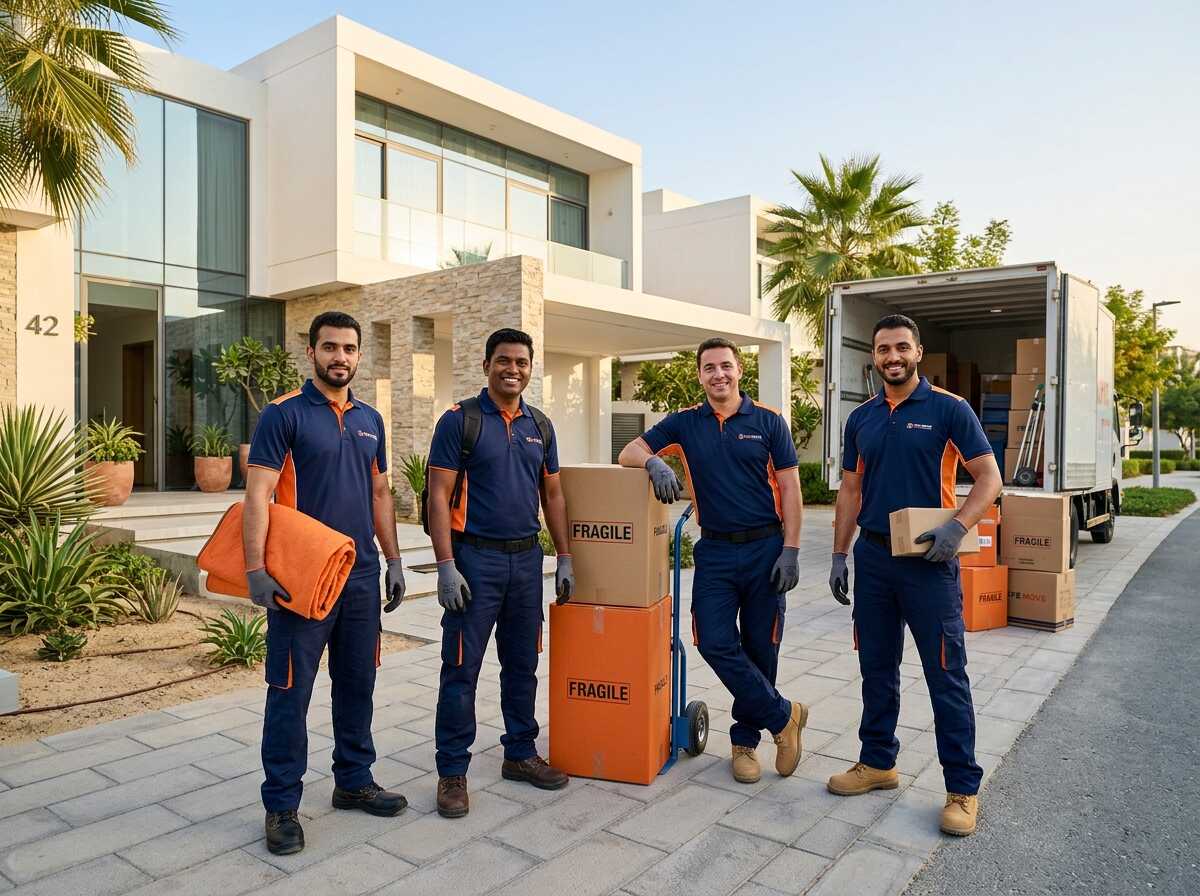 Experienced moving team in Ajman UAE