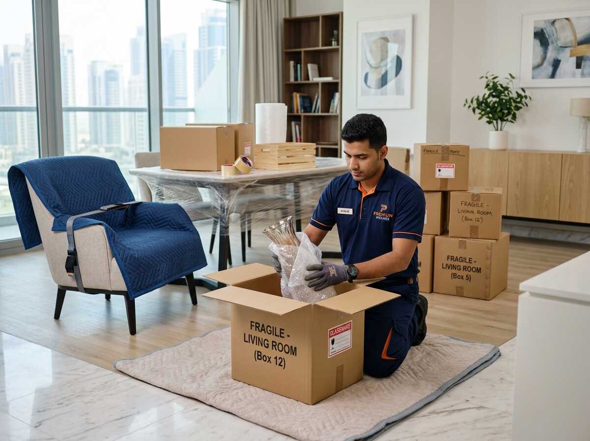 Professional packing service for home relocation