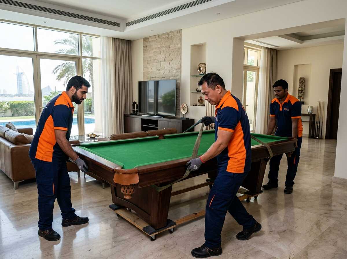Professional pool table moving service in Ajman UAE
