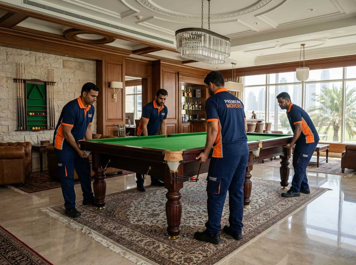 Professional billiards and snooker table moving in UAE