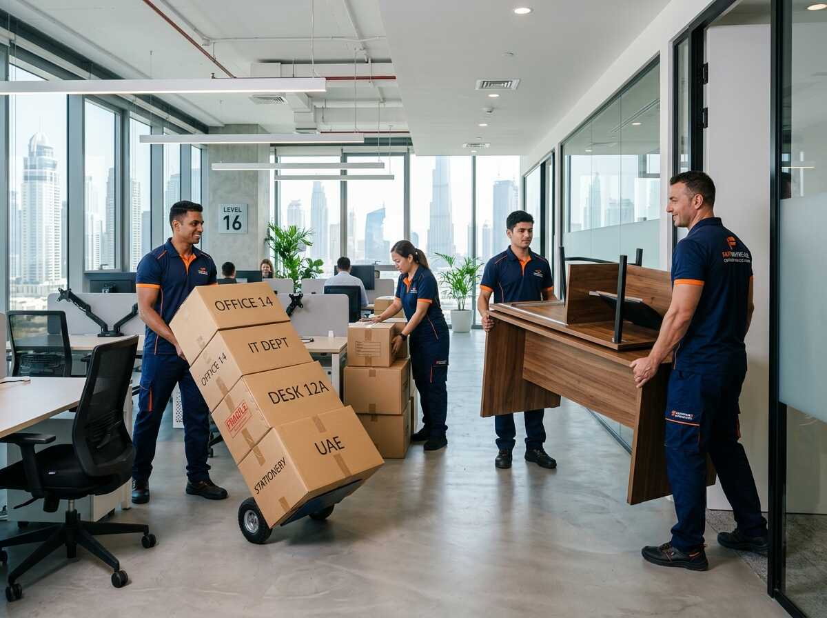 Corporate office relocation service in Ajman UAE