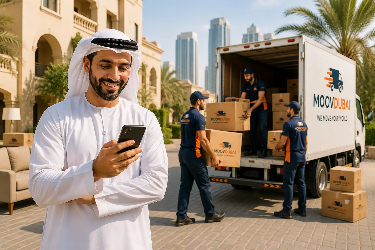 Furniture packing and protection service in Ajman